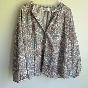 J Crew Liberty of London peasant top